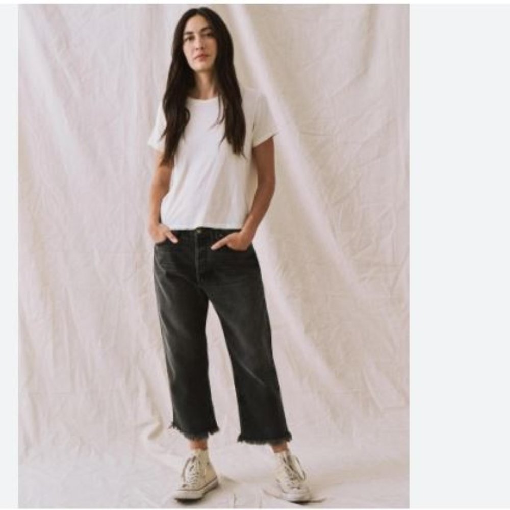 The Great. The Wayne Jeans Slouchy Crop Sz 31